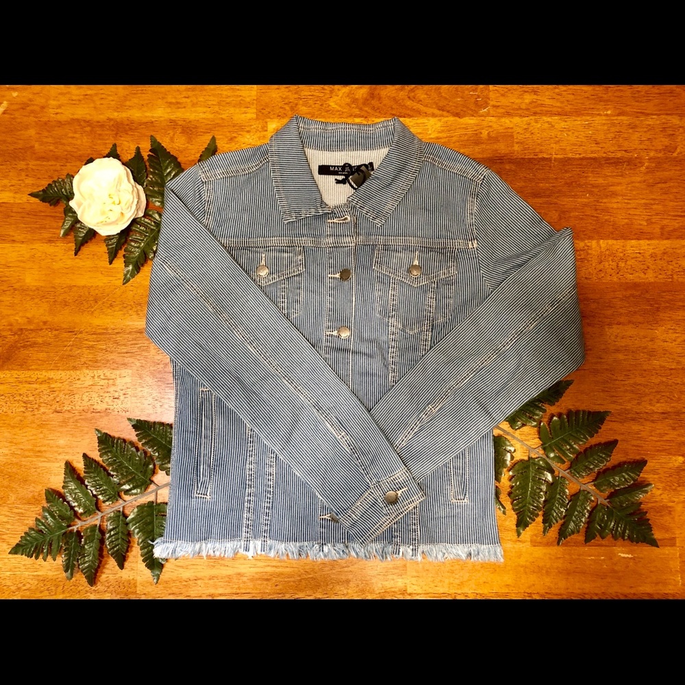 MAX JEANS New With Tag Engineer Striped Jacket